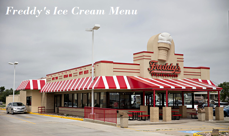 Freddy's Ice Cream Menu